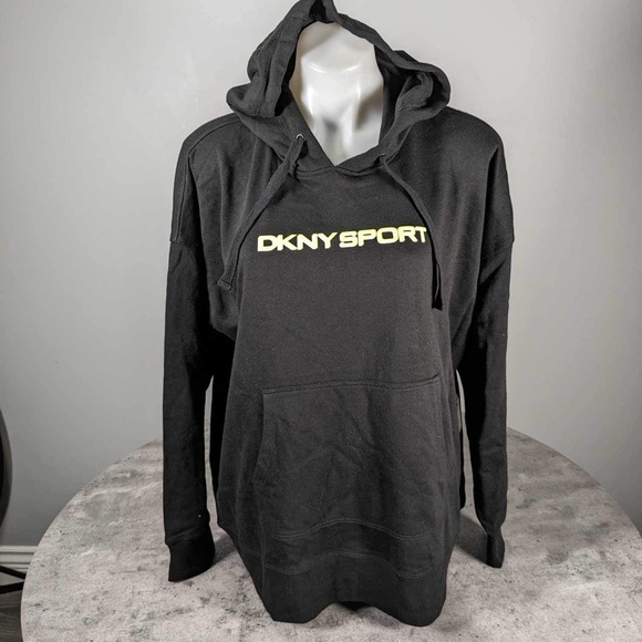 NWT DKNY SPORT PLUS FRENCH TERRY LOGO HOODIE - 1X - Picture 2 of 5